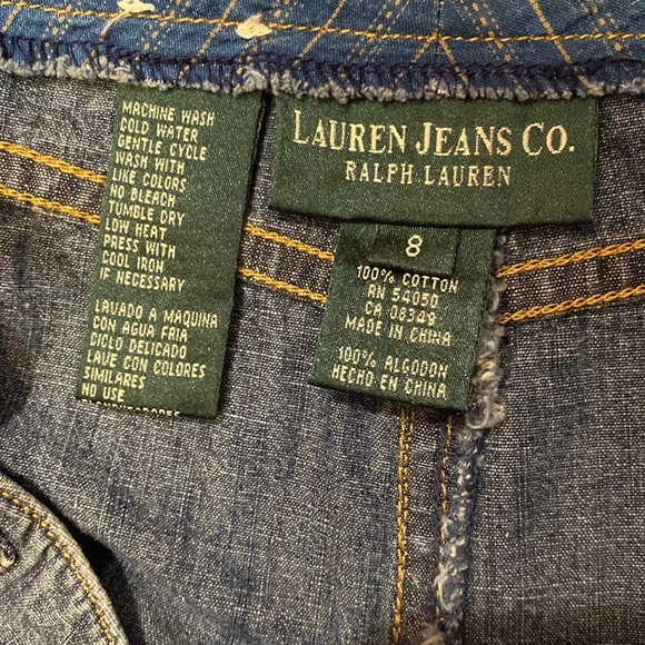 Vintage Laurens Jean Co Ralph Lauren Denim/Jean maxi skirt size 8 button down - Picture 9 of 10